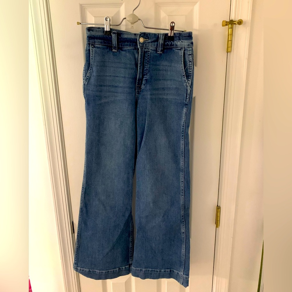 JCrew 25p wide leg trouser jeans